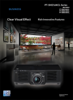 Projecteur laser 4K UHD PT-FRQ65CL 6500 lumens ANSI, compatible 3D, installation 360° pour grandes salles, garantie 3 ans pour les entreprises