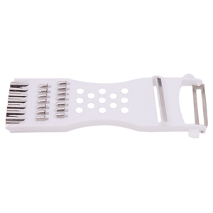 Cortador de patatas y verduras multifuncional <span class=keywords><strong>5</strong></span> <span class=keywords><strong>en</strong></span> <span class=keywords><strong>1</strong></span>, rebanador de acero inoxidable, herramienta de cocina para el hogar, pepino, zanahorias - Product Image 3