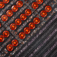 Stock local US Luxuryade Gems A900 Bio PEMF Tapis de massage en améthyste, Thérapie par lumière rouge photonique, Coussin chauffant en cristal