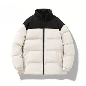 Latest Customized Streetwear Patchwork Puffer <b>Jacket</b> High Quality Warm Winter Waterproof Windproof Quick Dry Breathable <b>Packable</b> - Product Image 1