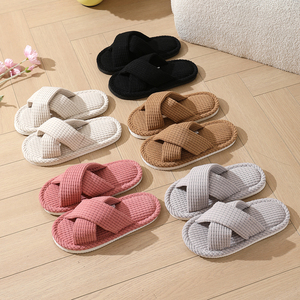 New Product Women's High Explosion Slipper EVA Outsole <b>Foam</b> Cushioning <b>Slides</b> for Slippers for Home Bedroom Autumn - Product Image 1