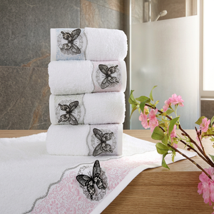 Belle serviette de toilette tissée à la main en coton égyptien écologique, décorée d'un motif sportif - Product Image 2