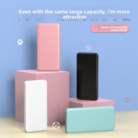 Batterie externe ultra-fine de 20000 mAh, grande capacité, charge rapide, sortie multi-ports, compacte, portable