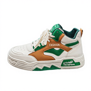 รองเท้าผ้าใบหุ้มข้อสูง สไตล์ลำลอง พื้นหนา แบบผูกเชือก ปิดหัวรองเท้า สำหรับผู้ชาย รุ่นใหม่ ฤดูใบไม้ผลิ 2026 ระบายอากาศได้ดี - Product Image 4