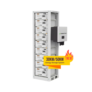 Système d'énergie solaire hybride Grid 30 kW, kit générateur 30 kVA avec batterie lithium haute tension empilée 50 kWh 100 kWh - Product Image 3