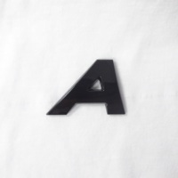 Lettres en Italien 3D de 25 mm, Alphabet, Emblème, Chrome Noir, Badge Numérique, Kits de Carrosserie Automobile, Logo de Voiture, Styling Automobile, Autocollants Adhésifs pour Voiture