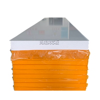 Panneaux sandwich légers en mousse EPS à structure en acier pour chambre froide, résistants au feu et à l'eau, plafond modulaire préfabriqué
