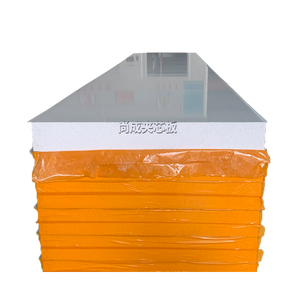 Panneau sandwich mural de cloison détachable en acier préfabriqué, léger, en mousse EPS, structure en acier, couleur acier - Product Image 2