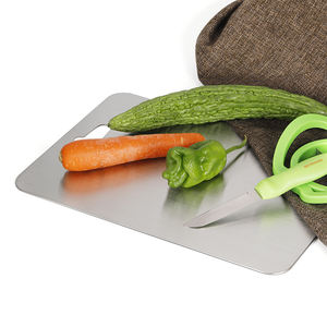 Titane ou acier inoxydable métal ménage légumes fruits planche à découper <span class=keywords><strong>viande</strong></span> planche à découper pour cuisine pain, légumes, fruits - Product Image 4