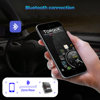 Adaptador OBD2 Junsun, Mini Escáner Automotriz ELM327, Herramienta de Diagnóstico para Auto, Accesorios Bluetooth para Radio de Auto y Reproductor de DVD