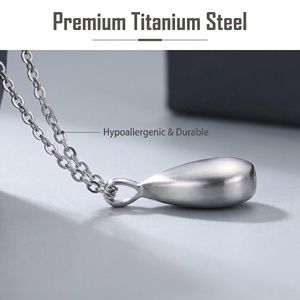 Liontin gantungan foto cetak ukiran khusus dengan rantai O untuk kenang-kenangan hewan peliharaan atau manusia - Product Image 6