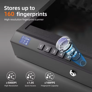 Nueva Caja Fuerte para Armas 3 en 1 con Cerradura Electrónica, Medidor de Temperatura y Humedad Antirrobo para Uso en el Hogar y el Automóvil - Product Image 6