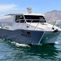 Catamaran en aluminium Yachts de pêche Bateaux Console centrale Yacht de sport de luxe Bateaux de pêche avec moteur