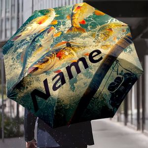 1 Parapluie Pliant Personnalisé avec Nom de Pêcheur, Sans Minimum de Commande, Cadeau Photo Personnalisé pour Pêcheur, Impression UV, Commande Unique, Paraguas Personalizado - Product Image 4