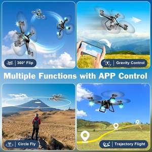 Dron Hiturbo JY013 con Cámara 1080P 2.1MP, Giroscopio de 6 Ejes, Mantenimiento de Altitud, Arranque con una Tecla, para Principiantes, Control Remoto de Plástico Negro, Quadcopter - Product Image 4