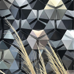 Décoration murale en briques 3D en béton UHPC ignifuges pour centre commercial, salle d'exposition, villa, intérieur/extérieur, écologiques, 225*260*20mm - Product Image 1