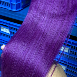 Phổ biến nhất tím tóc con người bó, chất lượng cao nguyên Remy tóc Trinh Nữ mở rộng, giá rẻ thực sự không bị rối không có tóc đổ bó - Product Image 2