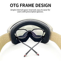 Lunettes de ski et de snowboard unisexes, logo personnalisé OEM, revêtement anti-buée, miroir, lunettes de ski avec lentilles interchangeables