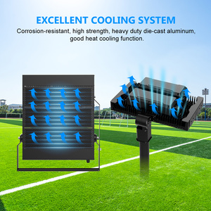 Lámpara LED para Estadios Deportivos ROMANSO 160LM/W IP66 100W 200W 300W 800W 1000W ETL CETL 0-10V DALI DMX con Atenuación y Soporte en U - Product Image 4