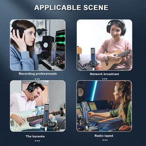 Oem MD22 ghi âm chuyên nghiệp USB giao diện âm thanh với 48V condenser <span class=keywords><strong>microphone</strong></span> Bộ cho phòng thu âm nhạc - Product Image 4