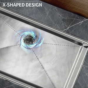 熱販売中 304ステンレス製 業務用キッチンシンク 手作り シングルボウルデザイン 多機能 - Product Image 4