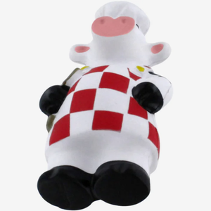 Antistress personalizzati a forma di mucca chef, mascotte da cucina pubblicitarie con logo stampato, giocattoli da spremere, regalo aziendale all'ingrosso - Product Image 5