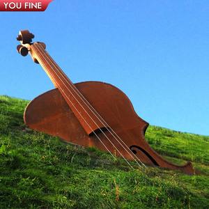 YOUFINE Edelstahl-Violine-Skulptur für Kunstgalerien, Geschäftsgebiete und Musikthemen-Dekoration - Product Image 5