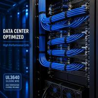 Kabel Silikon UL3640 1100V 150C 180C Tahan Suhu Tinggi Fleksibel Kabel Karet Silikon untuk Pengkabelan Pusat Data