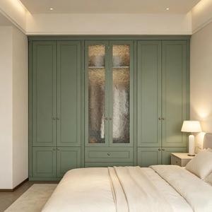 <span class=keywords><strong>Armoire</strong></span> de chambre à coucher moderne de haute qualité avec portes vitrées, style européen, vente directe du fabricant chinois, rangement pour vêtements - Product Image 3