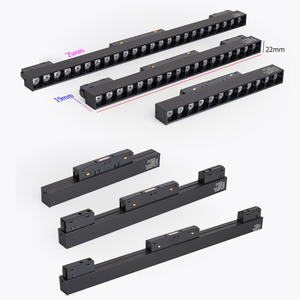Rail lumineux <span class=keywords><strong>LED</strong></span> magnétique 12W 18W 24W, installation encastrée dissimulée, sans éclairage principal, utilisation en bureau, construction en aluminium, indice de protection IP44 - Product Image 1
