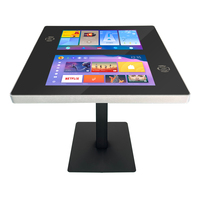 Table interactive intelligente pour restaurant et bar avec écran tactile étanche double écran de 21,5 pouces, système Android Windows