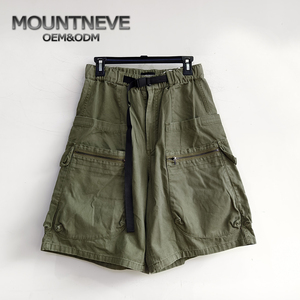 Pantaloncini Cargo da <span class=keywords><strong>Uomo</strong></span> in Denim Morbido, Taglie Forti, Mezzi Lunghi, Casual con Multi-Tasche per l'Estate - Product Image 1