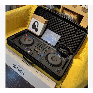 Pioneer <span class=keywords><strong>DJ</strong></span> DDJ-GRV6 : Contrôleur <span class=keywords><strong>DJ</strong></span> professionnel 4 canaux |   <span class=keywords><strong>Native</strong></span> rekordbox, Serato <span class=keywords><strong>DJ</strong></span> Pro, djay |   Double USB-C à échange à chaud |   Roues de défilement de 206 mm |   P - Product Image 3