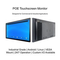 Écran tactile industriel Android Linux 21,5 23,6 pouces avec PoE et RJ45