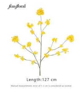 פרחי אפרסק מלאכותיים ריאליסטיים של FONG IAN, קישוט מודרני לאביב, ראש השנה, יום האם, חתונה, מסיבה, סידור שולחן לבית - Product Image 6