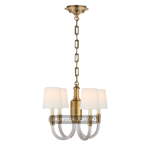 <span class=keywords><strong>Abat</strong></span>-<span class=keywords><strong>jour</strong></span> moderne en tissu de luxe lustre en métal et cristal lampes suspendues pour <span class=keywords><strong>cuisine</strong></span> hôtel salon - Product Image 1