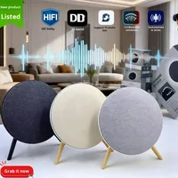 Altavoz Bluetooth UFO con Soporte, Altavoz Bluetooth Inalámbrico Portátil para Exteriores, Subwoofer de Escritorio para el Hogar