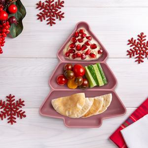 Assiettes <span class=keywords><strong>de</strong></span> noël en Silicone pour enfants, vaisselle pour bébés, plateau d'alimentation avec forte aspiration en Stock, prêt à être expédié, prix d'usine - Product Image 3