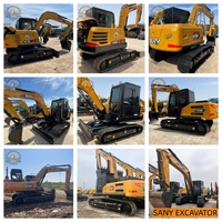 Excavadora de cadenas SANY 95C usada, 9.5 toneladas, en buen estado, excavadora hidráulica de segunda mano, maquinaria de construcción en stock para la venta