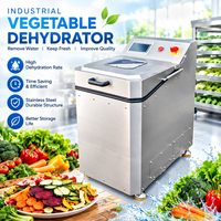 Automatische voedseldroger, groenteslinger, fruitdroogmachine voor het verwerken van sla, spinazie, kool en salade.