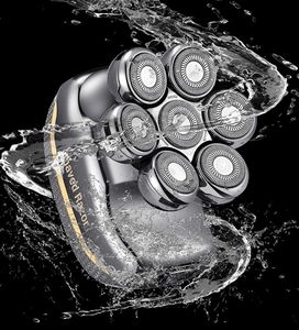 <span class=keywords><strong>Rasoir</strong></span> rotatif multifonctionnel 7D étanche 6-en-1 électrique rechargeable USB <span class=keywords><strong>pour</strong></span> hommes chauves, barbe, maillot, usage hôtelier, tondeuse - Product Image 5