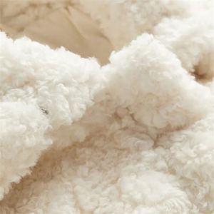 Abrigo de lana sólida personalizado de alta calidad para mujer Otoño Invierno polar Sherpa chaqueta tejida y a prueba de viento - Product Image 2