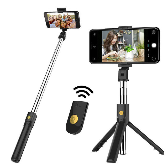 Yun Retractable and Foldable 3.5mm Type-C Port Mobile Phone Selfie Stick for Android and Apple for Parties