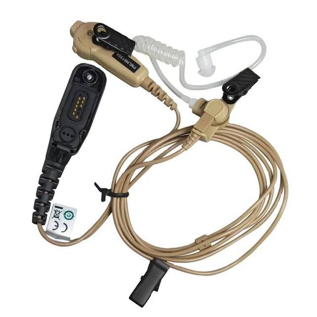 Motorola PMLN6130 Surveillance Earpiece Digital Walkie Talkie Active Noise Cancellation (ANC) IPX-7 Waterproof 3.5mm Interface