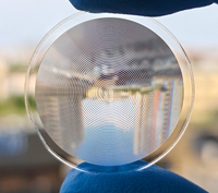 Lentille de Fresnel PMMA D25mm, lentilles de Fresnel personnalisées avec une longueur focale de 15mm