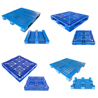 Palette en plastique HDPE Euro double face robuste, grande, empilable et réversible, pour usage intensif, en vente