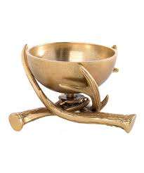 Cuencos de exhibición de asta de metal plateado Glentory accesorios decorativos para el hogar - Product Image 6