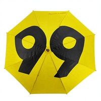 Parapluie droit en bois à 8 baleines avec poignée en bois naturel, idéal pour événements marketing, cadeau promotionnel, parapluie tendance