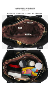 Bolsos cruzados modernos de piel sintética para mujer, bolsos de mano de lujo de gran capacidad para mujer, carteras y bolsos de mano. - Product Image 3