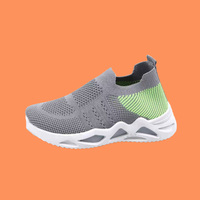 Chaussures décontractées pour enfants en maille respirante à blocs de couleurs sportives, idéales pour le printemps et l'automne, semelle souple pour la course à pied